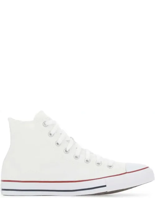 White Canvas Chuck Taylor Hi Sneakers