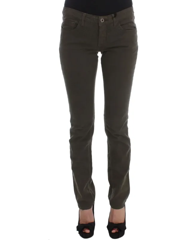 Cotton Blend Slim Fit Jeans