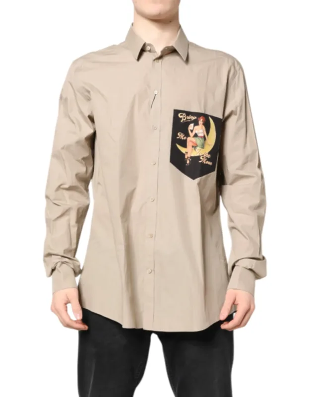 Pin Up Print Martini Casual Shirt