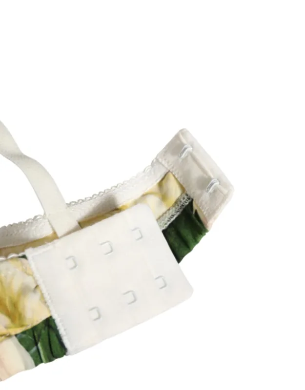 Multicolor Floral Print Soft Cup Bra