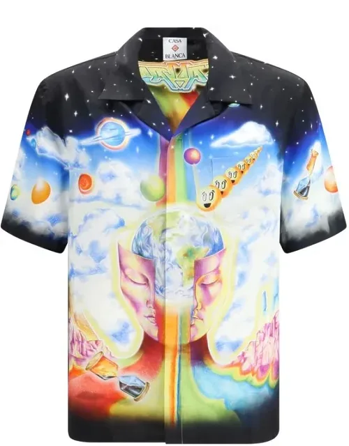 Casablanca Multicolor Silk Shirt - Cuban Shirt, Graphic Print