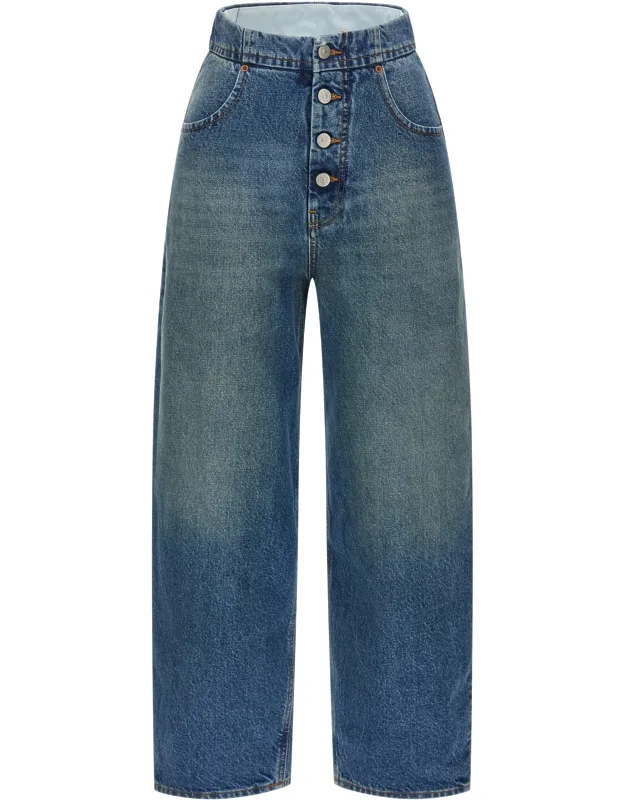 Cotton Straight-leg Jeans