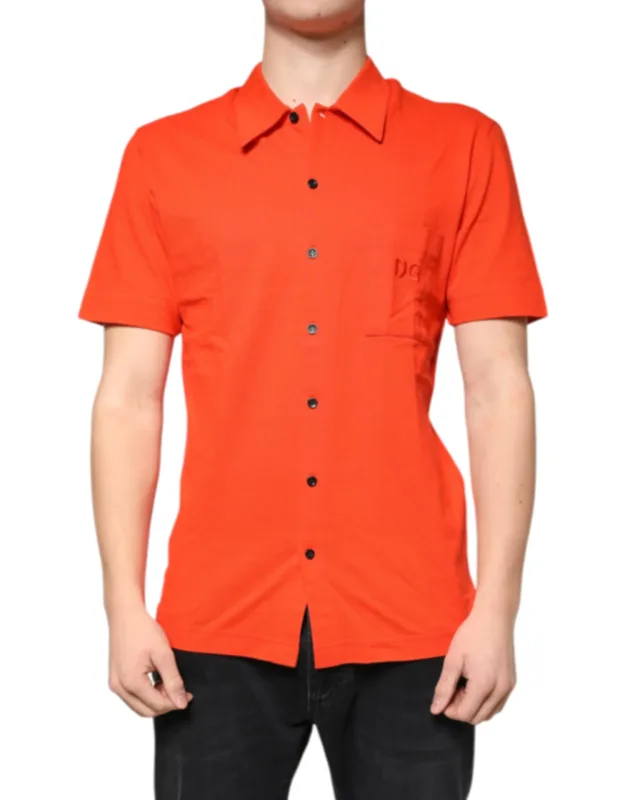 Cotton Button Down Casual Polo Shirt