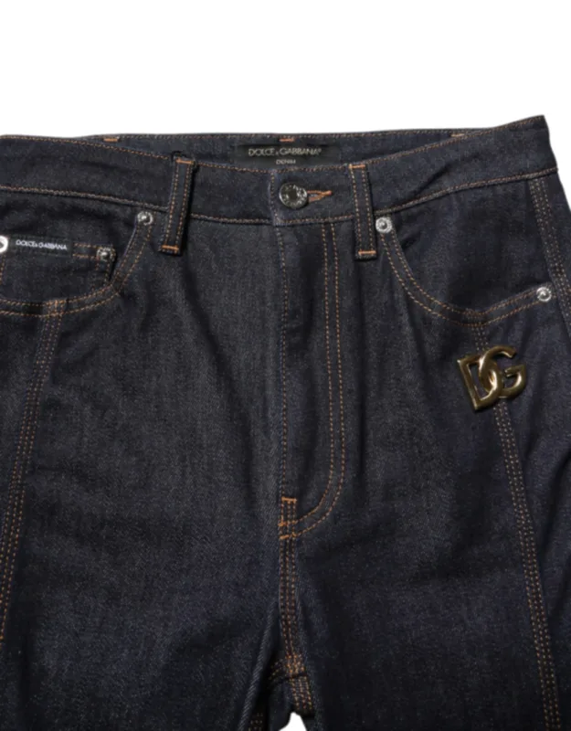 Mid Waist Bootcut Denim Jeans