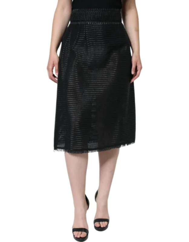 High Waist Pencil Cut Skirt