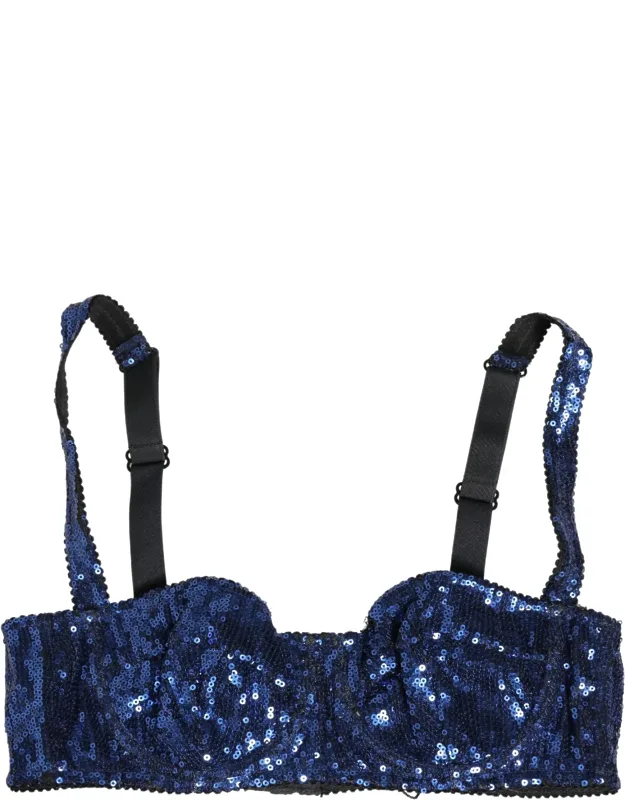 Sequined Balconnet Bra
