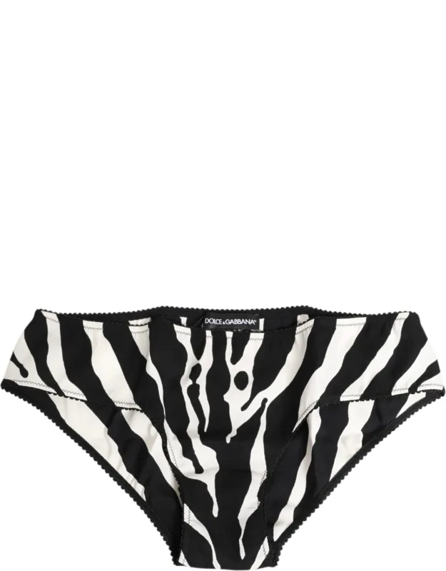 Zebra Print Slip Briefs