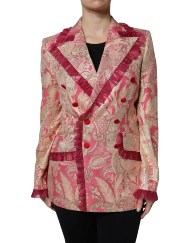 Jacquard Nylon Coat Blazer Jacket