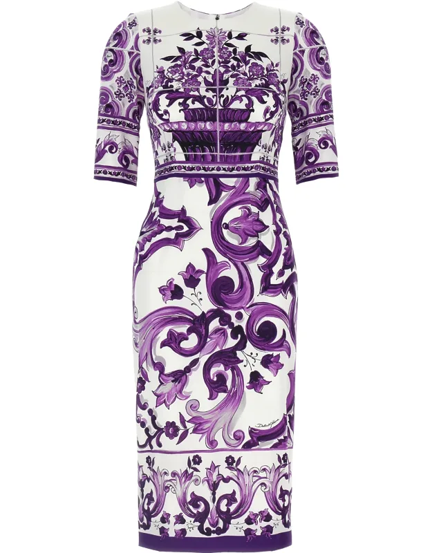 Silk Midi Dress