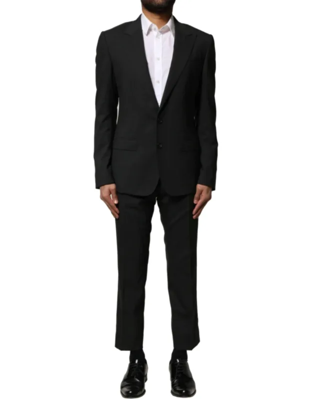 Wool 2 Piece Single Breasted Suit