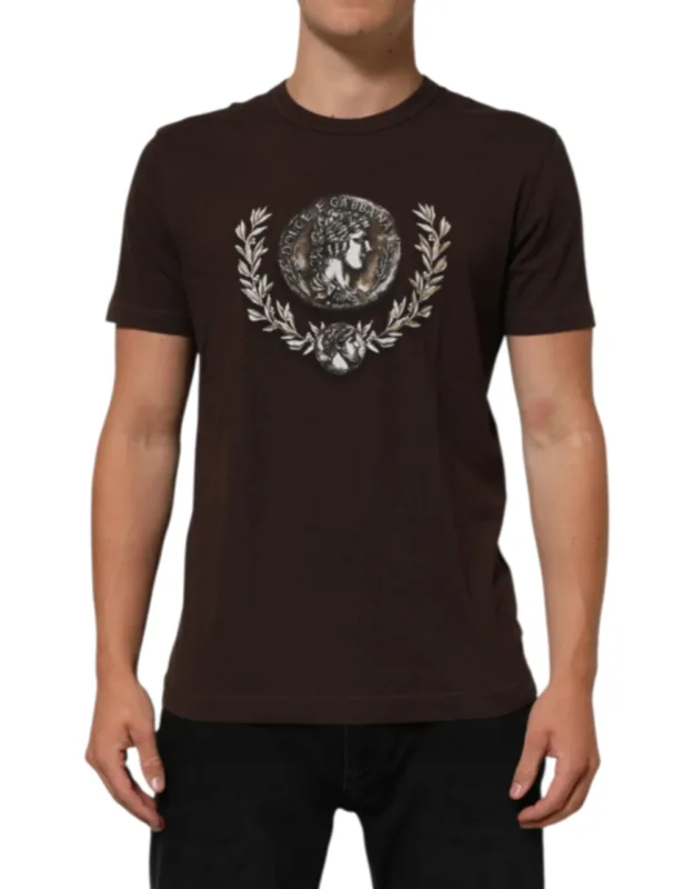 Coin Laurel Print Crew Neck T-shirt
