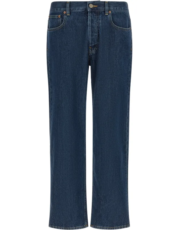 Cotton Straight-leg Jeans