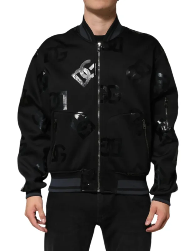Wool Logo Bomber Jacket
