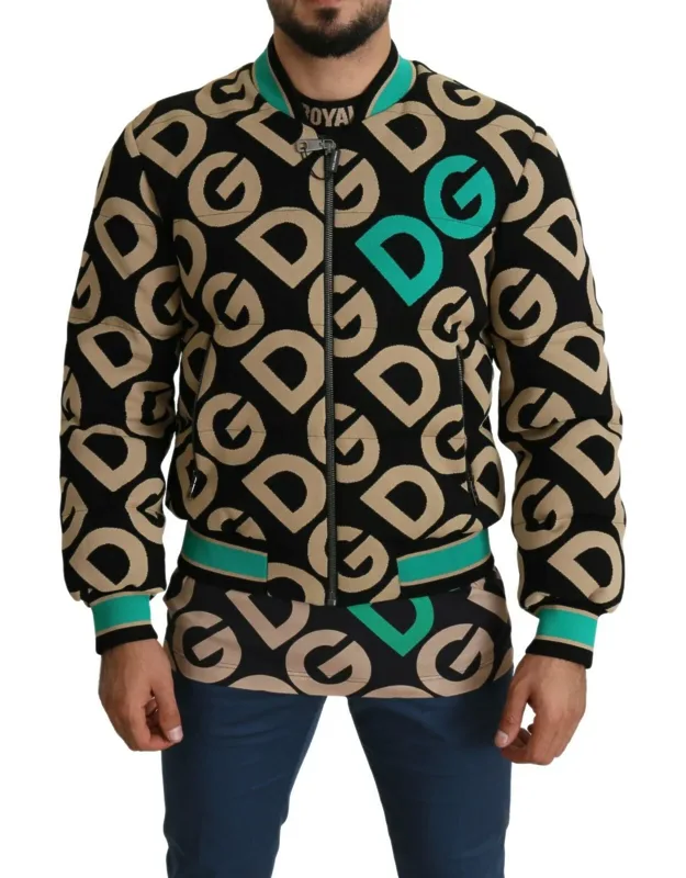 Multicolor Logo Print Jacket