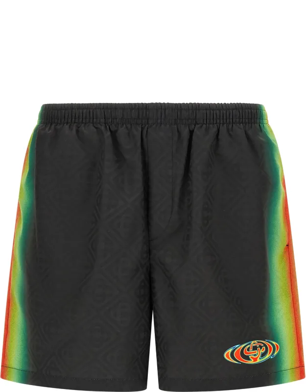 Multicolor Polyester Swim Shorts