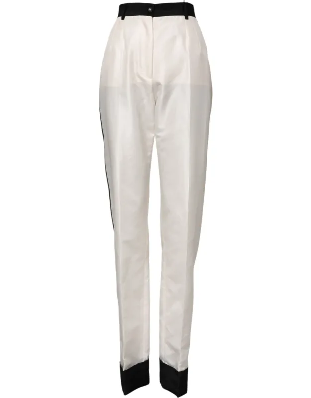 High Waist Straight Dress Trousers