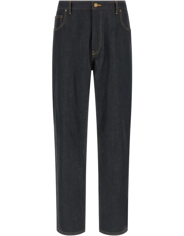 High-waisted Jeans