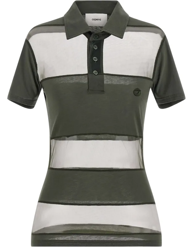 Bicolor Cotton Polo Shirt