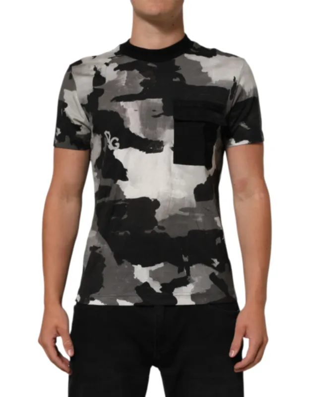 Multicolor Camouflage Short Sleeve T-shirt