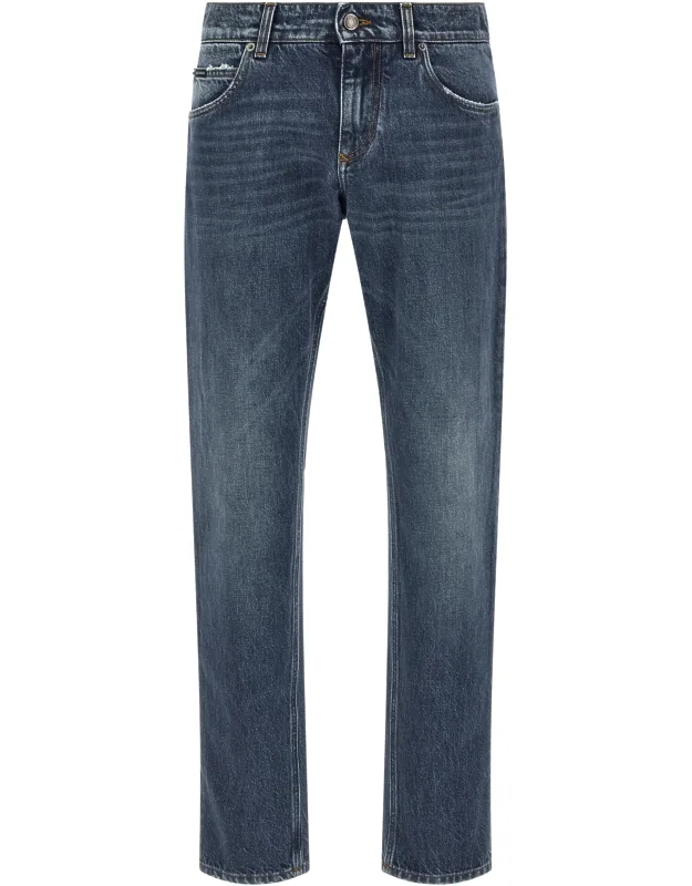 Cotton Straight-leg Jeans