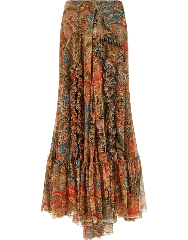 Silk Mini Skirt