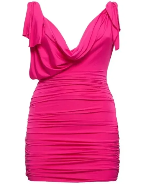 Multicolor Elastane Casual Dress
