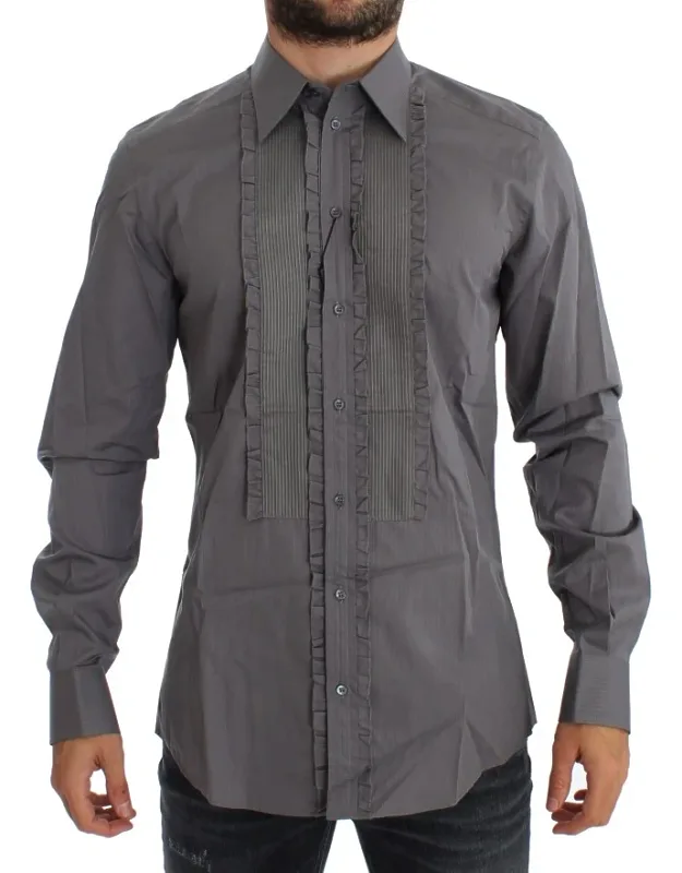 Torero Gold Slim Fit Dress Shirt Cotton