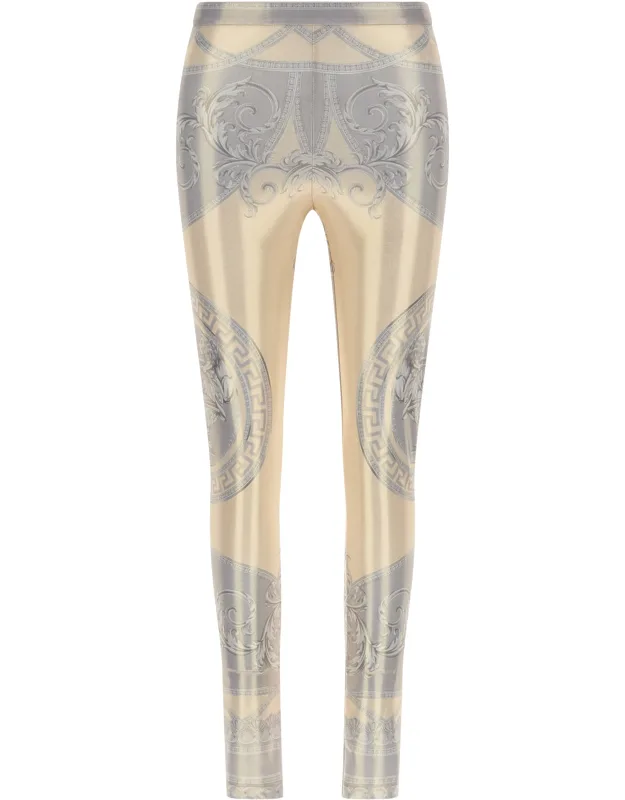 Multicolor Polyester Leggings