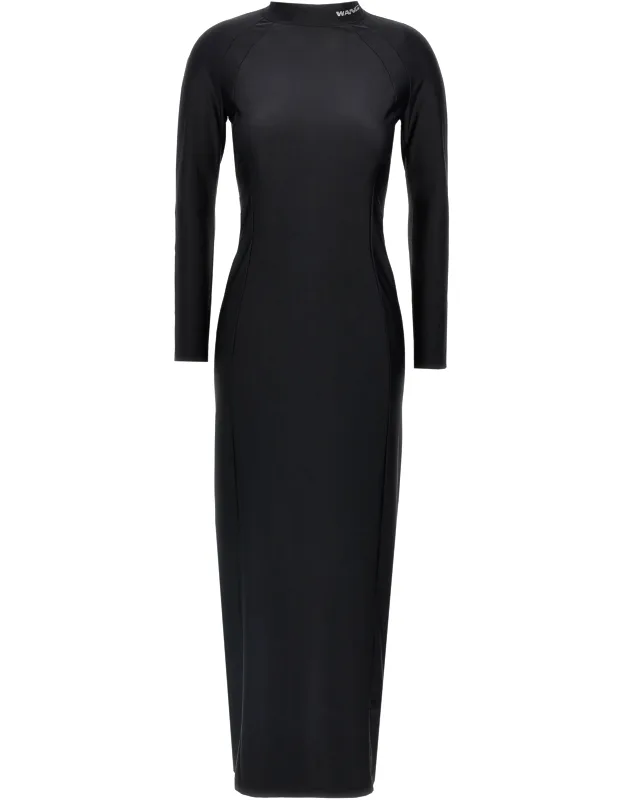 Nylon Midi Dress