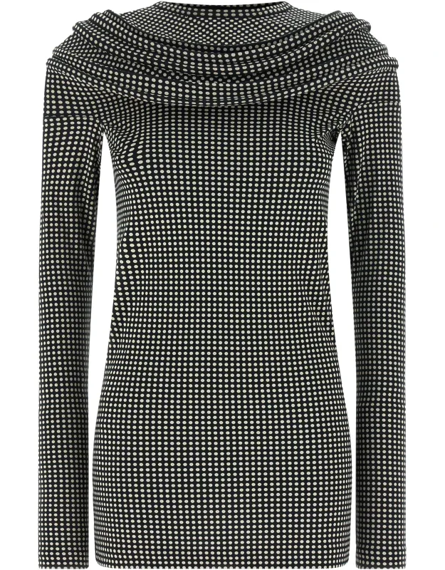 Bicolor Cotton Short Dress