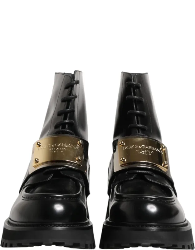 Leather Lace-up Boots