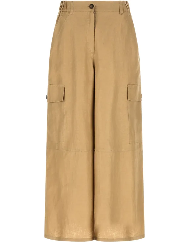 Linen Cargo Pants