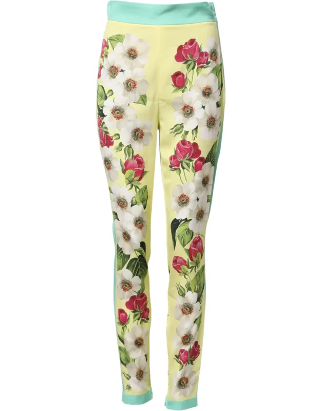 Silk Floral Leggings