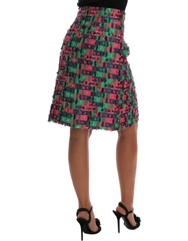 Jacquard Pencil Skirt