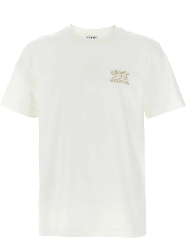 Burberry T-shirt - Organic Cotton, Bold Logo Embroidery
