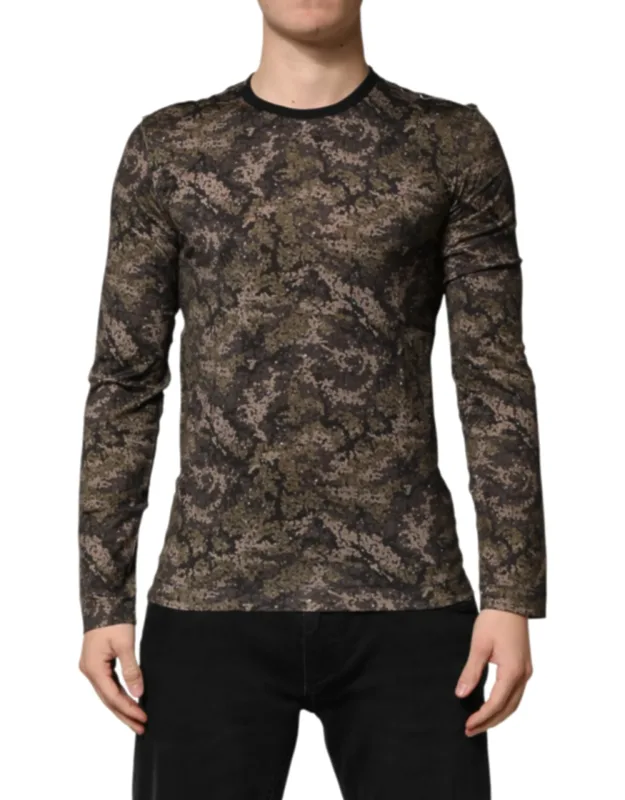 Multicolor Camouflage Long Sleeve T-shirt