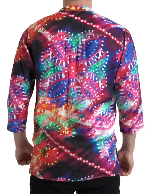 Luminarie Print Linen Shirt