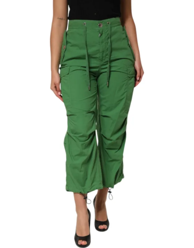 High Waist Cargo Trousers