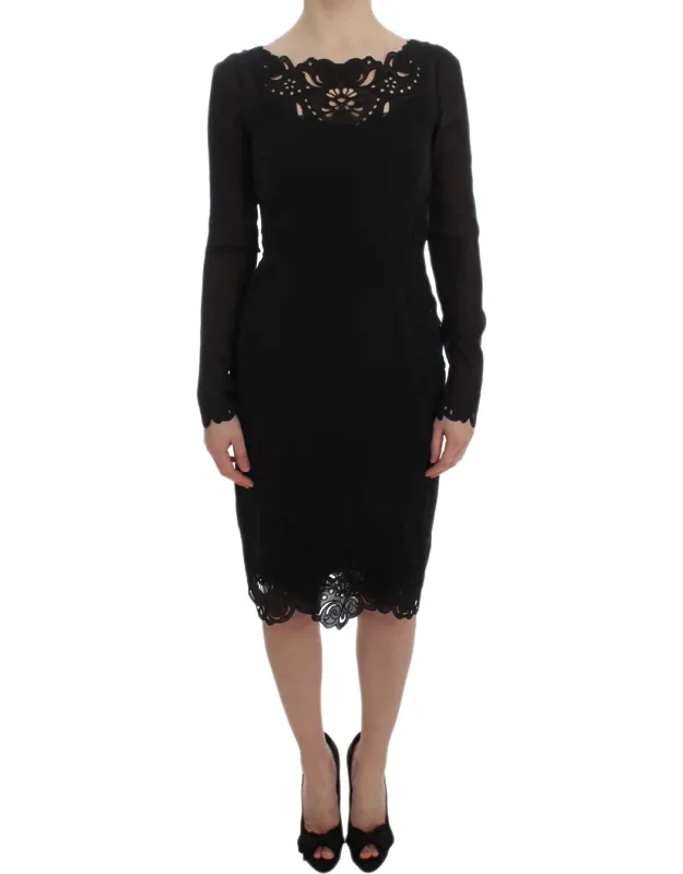 Silk Stretch Sheath Dress
