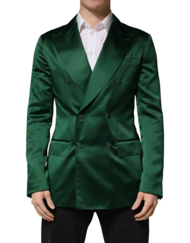 Satin Double Breasted Jacket