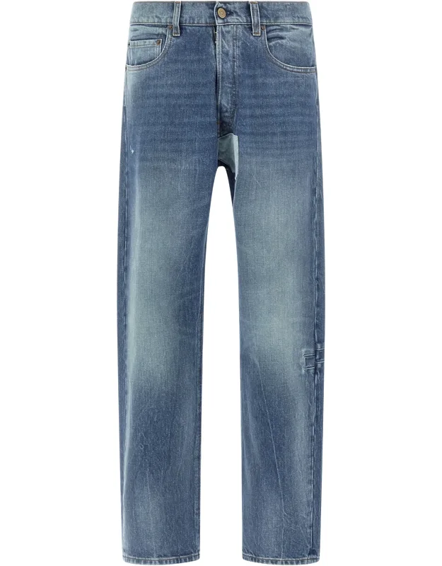 Cotton Straight-leg Jeans