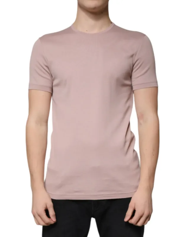 Cotton Short Sleeve Round Neck T-shirt