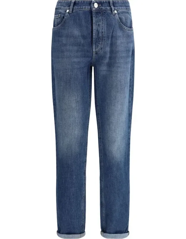 Cotton Straight-leg Jeans