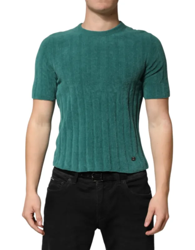 Cotton Blend Crew Neck T-shirt
