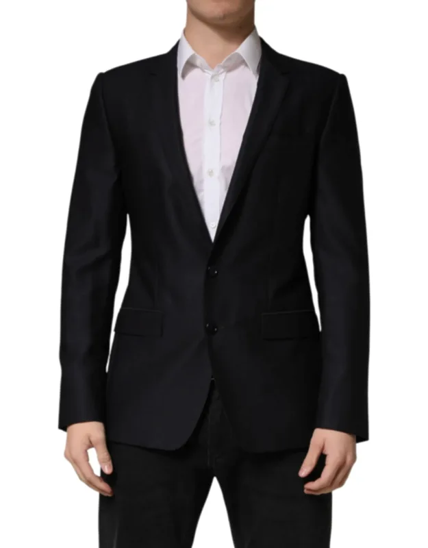 Martini Single Breasted Jacket Blazer In Virgin Wool