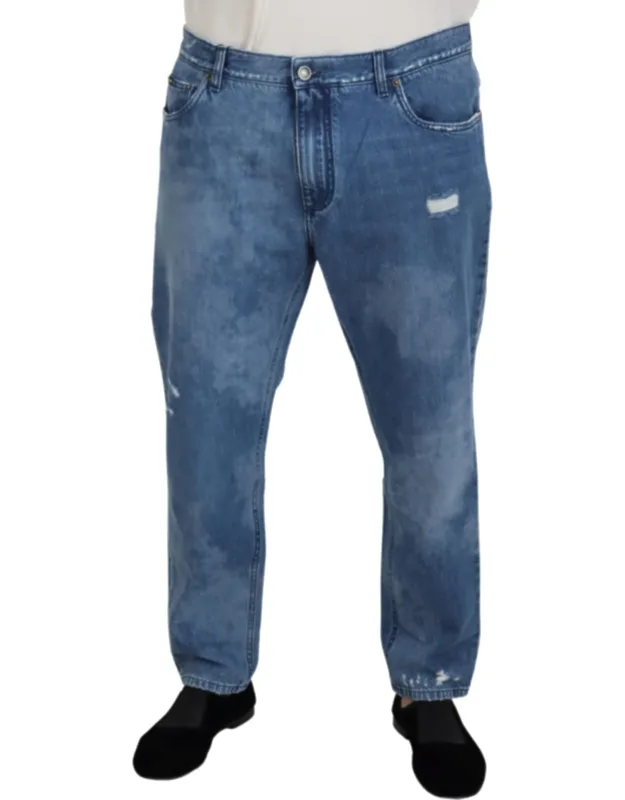 Washed Cotton Casual Denim Jeans