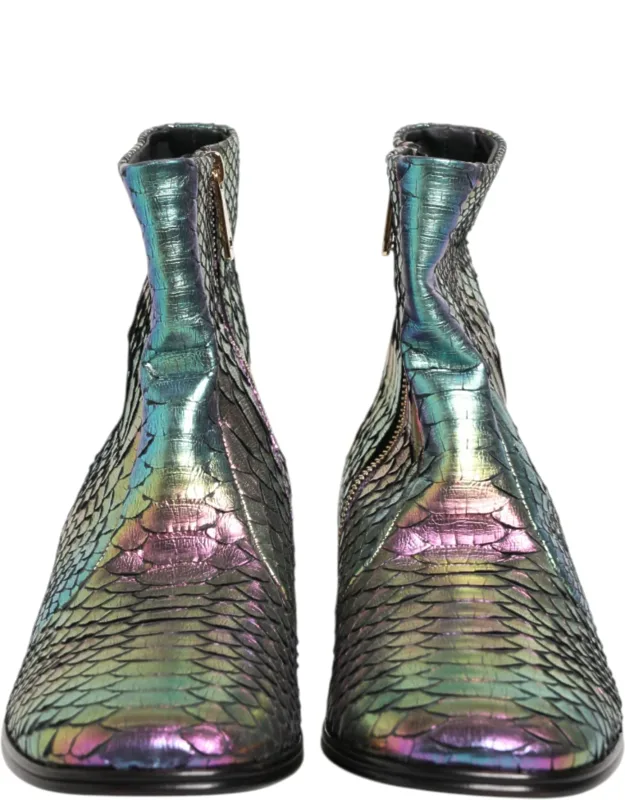 Multicolor Chelsea Short Ankle Boots