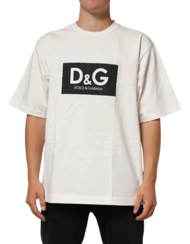 Logo Print Cotton Crew Neck T-shirt
