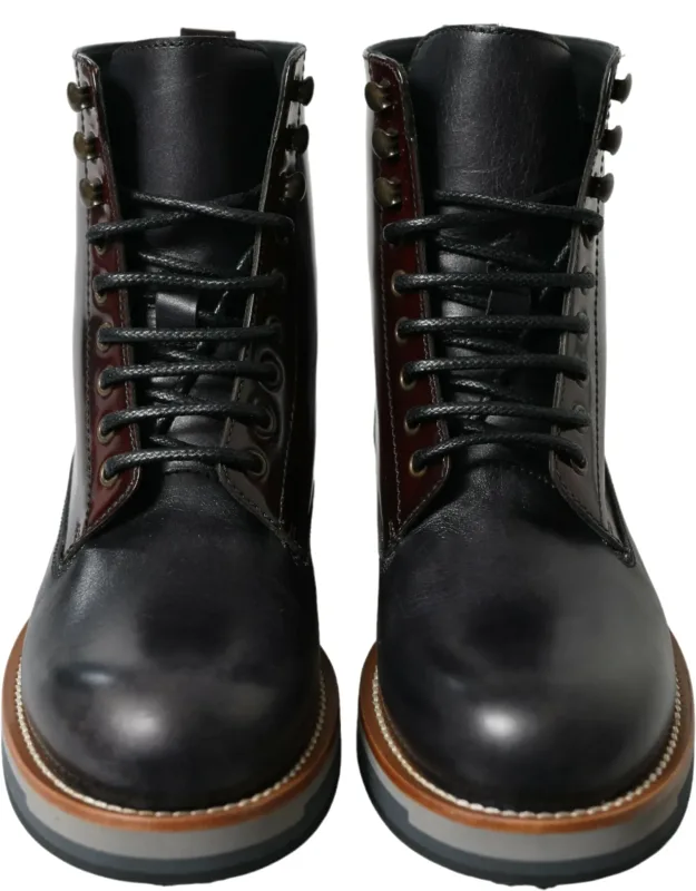 Leather Military Combat Boots