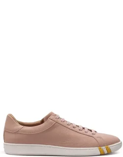 Fabric And Leather Low Top Sneakers